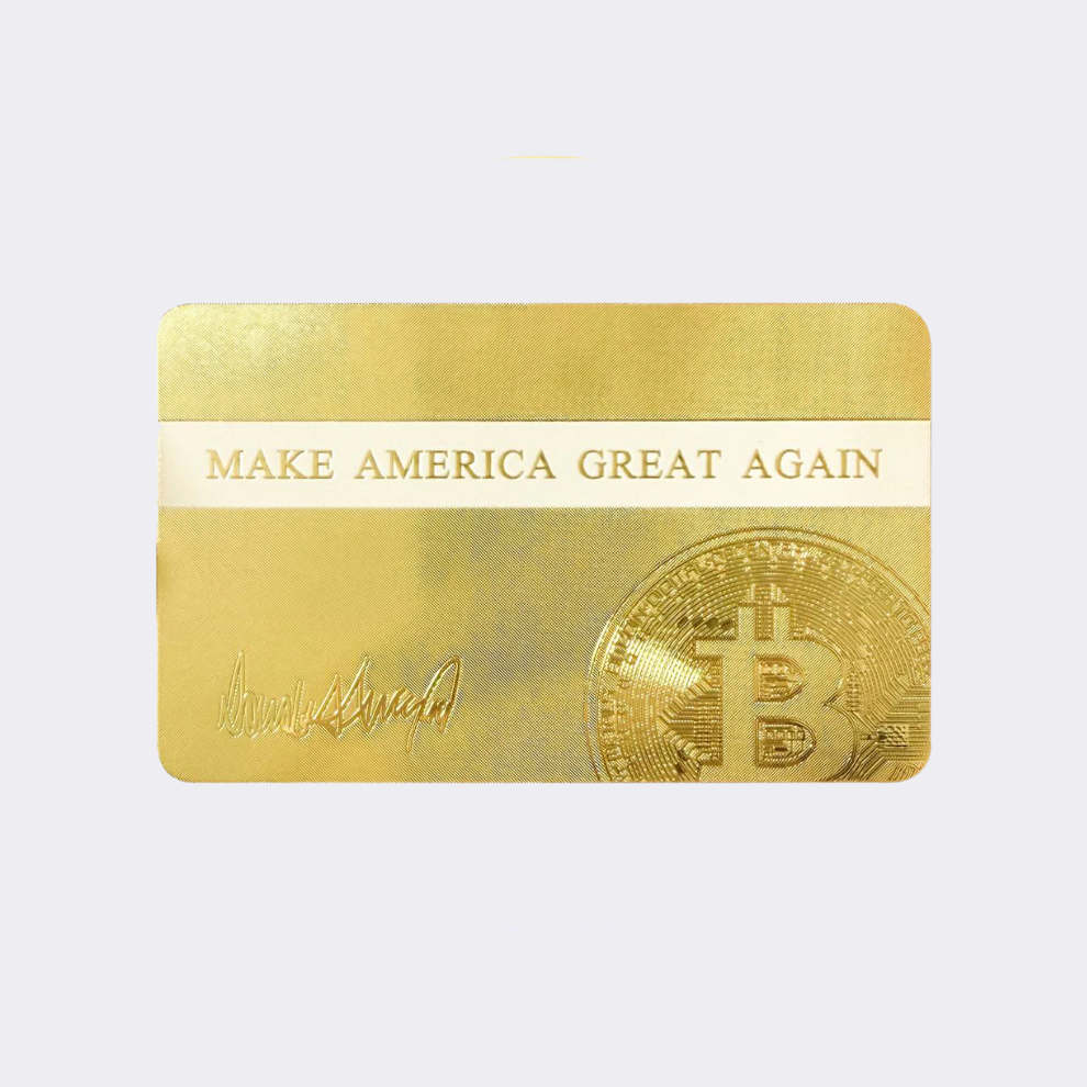 Commemorate Trump President Gold Card