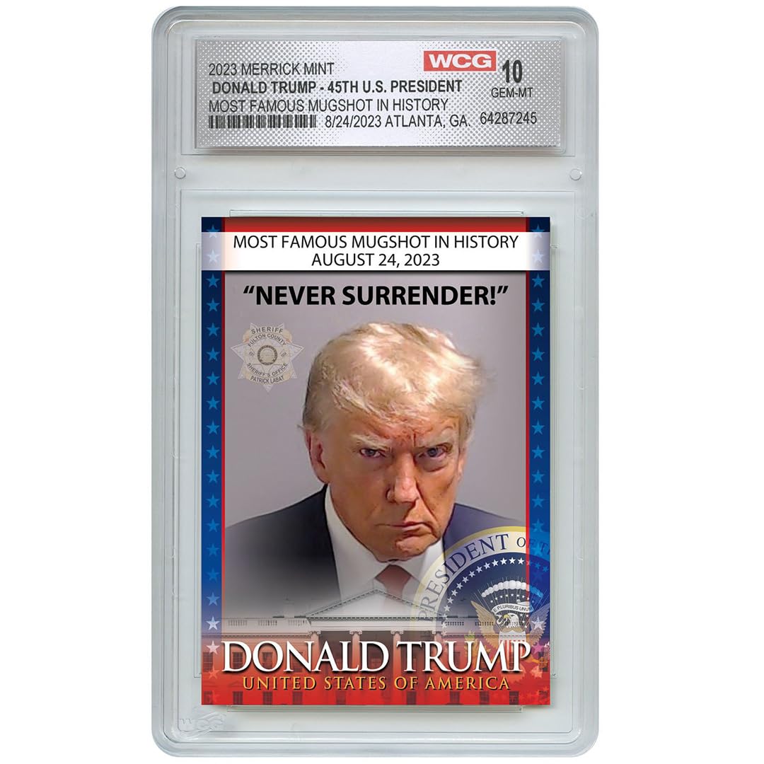 Trump Mugshot Collectible Trading Card - Limited Signature Edition