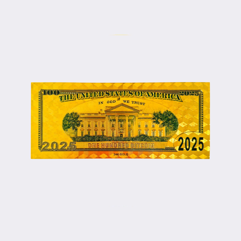Trump Gold Bitcoin Bucks Bills