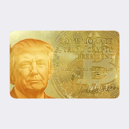 Commemorate Trump President Gold Card