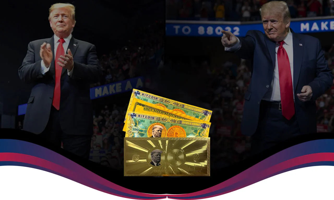 Trump Gold Bitcoin Bucks Bills